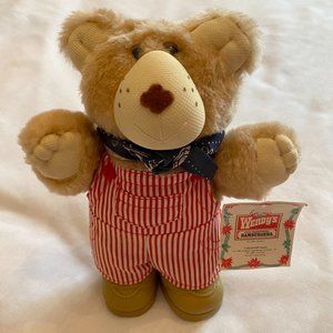 Wendys Plush Furskin Bear New with Tag